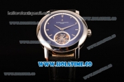 Vacheron Constantin Malte Tourbillon Asia Automatic Steel Case with Black Stick Markers and Blue Dial