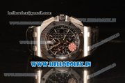 Audemars Piguet Royal Oak Offshore Black Dial 1:1 Clone With Black Leather Strap JF 26411PO.OO.A002CR.01 Audemars Piguet Royal Oak Offshore Black Dial 1:1 Clone With Black Leather Strap JF 26411PO.OO.A002CR.01