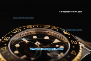 Rolex GMT Master II Automatic Movement Steel Case with Black Dial and Two Tone Strap