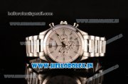 Longines Conquest Classic Chrono Miyota OS20 Quartz Full Steel with White Dial and Stick Markers