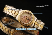 Tag Heuer Aquaracer Swiss ETA Quartz Movement Steel Case with Diamond Bezel and Orange MOP Dial