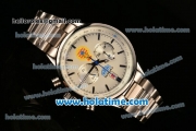 Tag Heuer Carrera Ferrari Chrono Miyota OS20 Quartz Full Steel with White Dial and Stick Markers