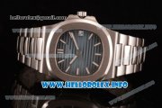 Patek Philippe Nautilus Clone 3120 Automatic Stainless Steel Case/Bracelet with Blue Dial Stick Markers - 1:1 Original (BP)