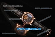 Vacheron Constantin Malte Tourbillon Asia Automatic Rose Gold Case with Rose Gold Stick Markers and Black Dial