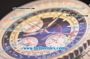 Breitling Montbrilliant Datora Swiss Valjoux 7751 Automatic Steel Case/Strap with Black Dial