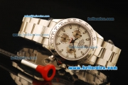 Rolex Daytona Swiss Valjoux 7750 Automatic Movement Full Steel with White Dial and Stick Markers