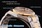 Rolex Sky-Dweller Asia 2813 Automatic Two Tone Case/Strap with Grey Dial and Roman Markers