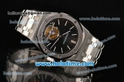 Audemars Piguet Royal Oak Tourbillon 41MM Swiss ST Tourbillon Manual Winding Full Steel with Black Dial and Stick Markers