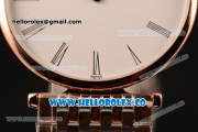 Longines La Grande Classique SWISS QUARTZ Two Tone Case with White Dial Roman Numeral Markers and Two Tone Bracelet