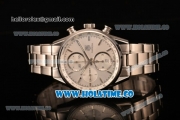 Tag Heuer Carrera Calibre 1887 Chrono Swiss Valjoux 7750 Autoamtic Full Steel with White Dial and Stick Markers (ZF)