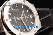 Hublot Classic Fusion Japanese Miyota 9015 Automatic Movement Steel Black Dial and Stick Markers Leather Strap (JF)