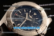 Breitling Colt II Swiss ETA 2824 Automatic Steel Case with Black Dial and Black Leather Strap (AAAF)