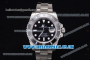 Rolex Submariner Swiss ETA 2836 Automatic Stainless Steel Case/Bracelet with Black Dial and Dot Markers (BP)