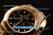 Rolex Daytona Yellow Gold Rolex 4130 Auto Best Edition 1:1 Clone Black Dial 116508