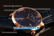 Girard Perregaux 1966 9015 Auto Rose Gold Case with Blue Dial and Blue Leather Strap