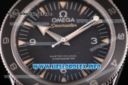 Omega Seamster 300 "Spectre" Limited Edition Clone Omega 8500 Automatic Steel Case with Black Dial Stick Markers and Nylon Strap