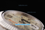 Rolex Datejust II Oyster Perpetual Automatic Movement Silver Case with Silver Rolex Logo Dial and Stick/Numeral Marker-SS Strap