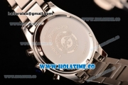 Longines Master Moonphase Chrono Miyota OS10 Quartz with Date Full Steel with White Dial and Stick Markers