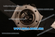 Hublot Big Bang Chronograph Swiss Valjoux 7750 Automatic Steel Case with Carbon Fiber Dial and Black Rubber Strap (YF)