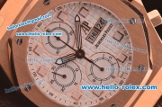 Audemars Piguet City of Sails Chronograph Swiss Valjoux 7750 Movement Rose Gold Case with White Dial