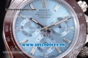 Rolex Daytona Clone Rolex 4130 Automatic Stainless Steel Case/Bracelet with Blue Dial and Stick Markers (EF)