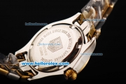 Tag Heuer Link 200 Meters Swiss Quartz Movement White Dial with Gold Stick Markers and Two Tone Strap