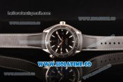 Omega Planet Ocean Clone Omega 8500 Automatic Steel Case with Black Dial White Stick Markers and Black Rubber Strap (EF)