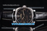 Panerai Radiomir 1940 Clone Panerai P.2002/1 Manual Winding Steel Case with Black Dial and Stick/Arabic Numeral Markers (KW)