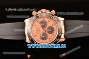 Rolex Daytona Chrono Swiss Valjoux 7750 Automatic Rose Gold Case with PVD Bezel Stick Markers and Rose Gold Dial (BP)