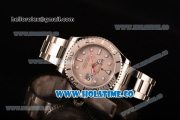 Rolex Yachtmaster I Clone Rolex 3135 Automatic Full Steel with Silver Dial and White Markers (J12)