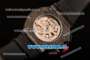 Richard Mille RM 032 Chrono Swiss Valjoux 7750 Automatic PVD Case with Skeleton Dial Black Rubber Strap and White Stick Markers