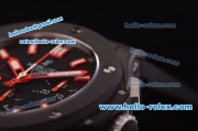 Hublot Big Bang Hub 4100 Full Ceramic Case with Black Dial and Red Markers-1:1 Original