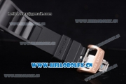 Richard Mille RM052 Miyota 9015 Automatic PVD Case with Skull Dial and Black Rubber Strap