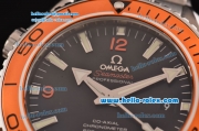 Omega Seamaster Planet Ocean 8500 Clone Automatic Steel Case with Steel Strap Black Dial Stick Markers 1:1 Clone