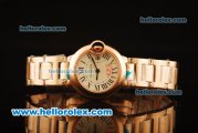 Cartier Ballon Bleu De Swiss ETA Quartz Full Rose Gold with White Dial- 1:1 Original