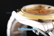 Rolex Datejust II Oyster Perpetual Automatic Movement Two Tone with Gold Bezel-Gold Dial and Gold Numeral Markers