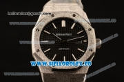 Audemars Piguet Royal Oak 41MM Clone Calibre AP 3120 Automatic Full Steel with Black Dial and Stick Markers (EF)