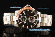 Ulysse Nardin Maxi Marine Diver Automatic Movement Full Steel with Black Dial and White Markers-Black/Red Bezel