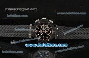 Hublot Big Bang Swiss Valjoux 7750 Automatic Movement PVD Case with Black Dial and Silver Markers-Black Rubber Strap