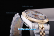 Rolex Datejust Automatic Two Tone with Gold Bezel,White MOP Dial and Diamond Marking