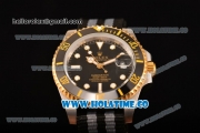 Rolex Submariner Asia Automatic Steel Case with White Dot Markers and Black Dial - Nylon Strap