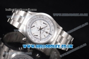 Rolex Pre-Daytona Chrono Miyota OS20 Quartz Stainless Steel Case/Bracelet with White Dial and Stick Markers