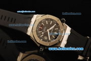 Audemars Piguet Royal Oak Offshore Swiss 2824 Automatic Movement Steel Case with Black Dial and Black Rubber Strap