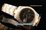 Rolex Datejust II Rolex 3135 Automatic Movement Steel Case with Gold Bezel and Two Tone Strap