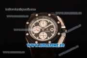 Audemars Piguet Royal Oak Offshore Chrono Clone AP Calibre 3126 Automatic PVD Case with Black Dial and White Stick Markers (EF)