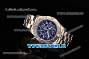 Breitling Aeromarine Avenger Seawolf Chrono Swiss Quartz Full Steel with Blue Dial and White Arabic Numeral Markers