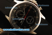 IWC Portugieser Yacht Club Automatic Movement Steel Case with Black Dial and Silver Numeral Markers