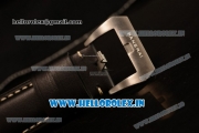 Panerai Marina Swiss ETA 6497 Manual Winding Steel Case Black Dial Stick/Arabic Numeral Markers With Steel Bezel Black Leather Strap (Luminor Marina Fu)