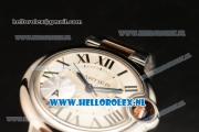 Cartier Ballon Bleu De Medium Swiss ETA 2671 Automatic Steel Case Silver Dial Roman Numeral Markers and Two Tone Bracelet