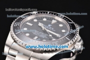 Rolex Sea-Dweller Asia 2813 Automatic Steel Case/Bracelet with Black Dial and White Markers